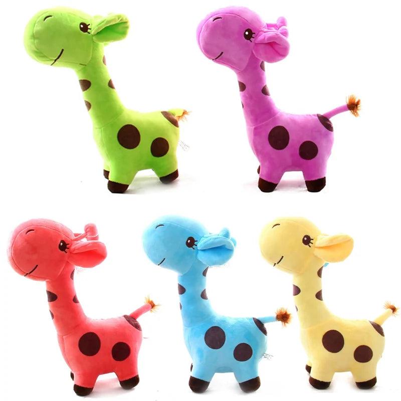 Peluche girafe colorée 18cm - DoudouetPeluche