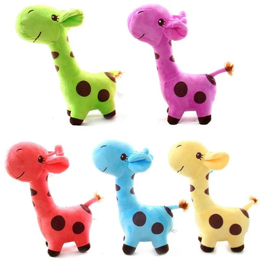 Peluche girafe colorée 18cm - DoudouetPeluche