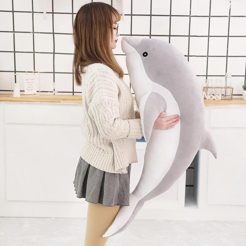 Peluche dauphin 50cm - DoudouetPeluche