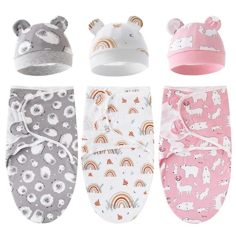 Couverture bébé + bonnet oreille - DoudouetPeluche