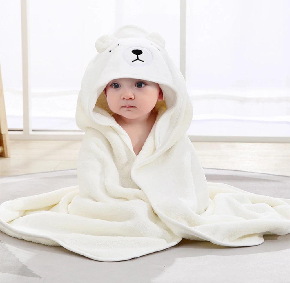 Couverture de bain bébé animaux - DoudouetPeluche