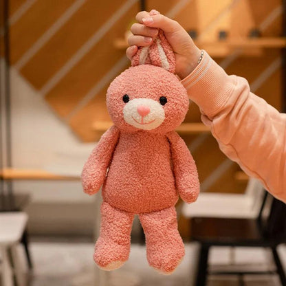 Peluche lapin rose 30cm - DoudouetPeluche