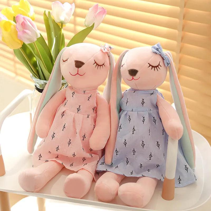 Peluche lapines roses 35cm - DoudouetPeluche