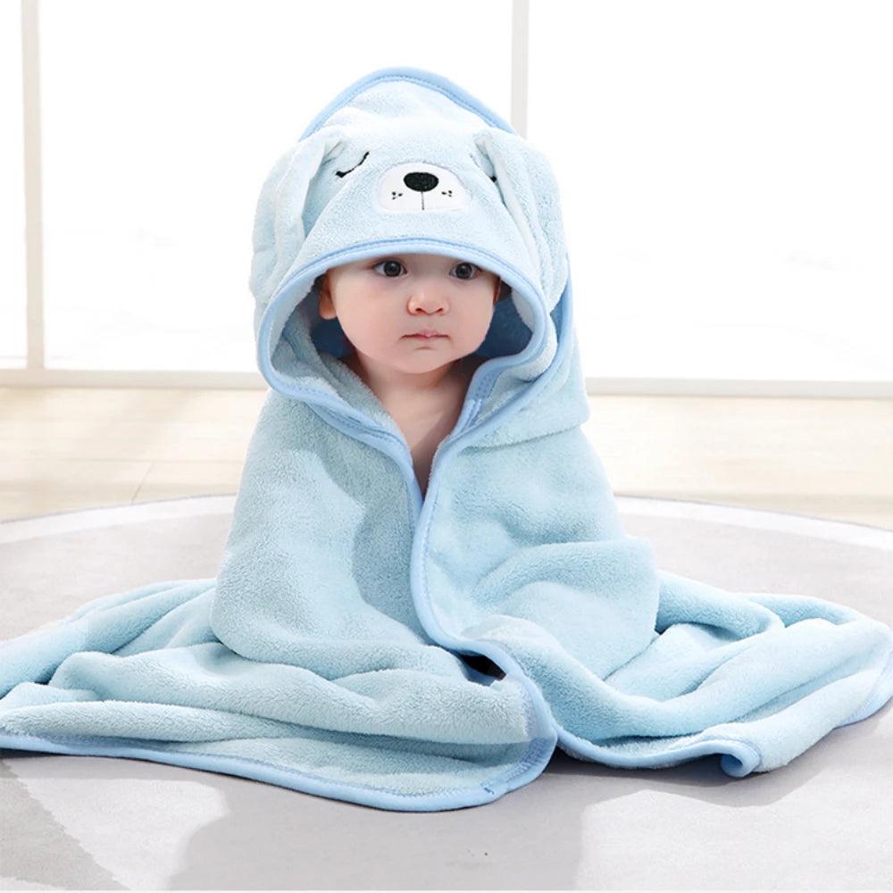 Couverture de bain bébé animaux - DoudouetPeluche