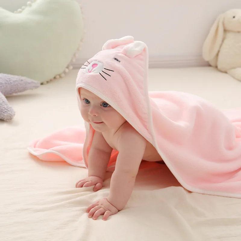 Couverture de bain bébé animaux - DoudouetPeluche