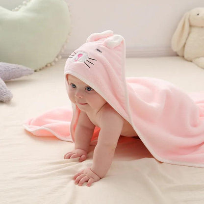 Couverture de bain bébé animaux - DoudouetPeluche